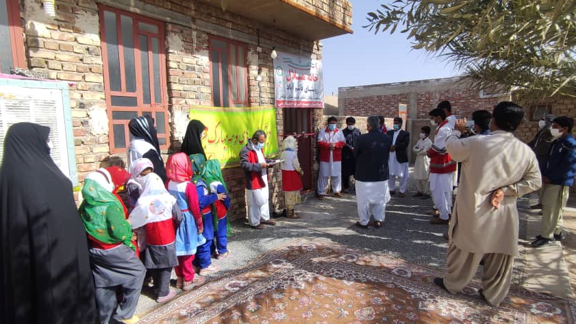 افتتاح ۲ خانه هلال روستایی در خاش و نیکشهر به‌مناسبت دهه فجر